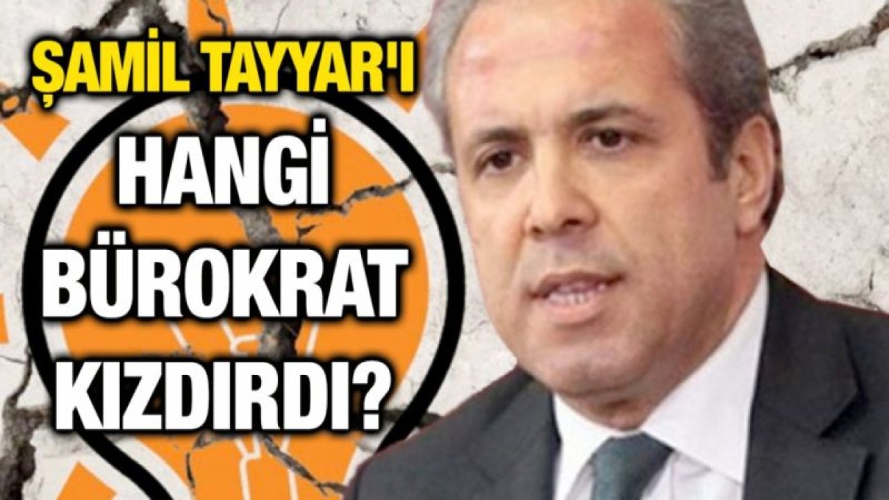 Şamil Tayyar'ı hangi bürokrat kızdırdı?