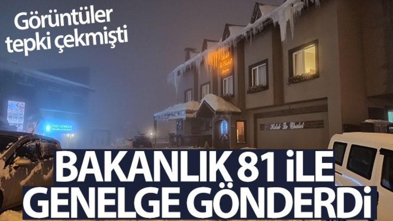 İçişleri Bakanlığı'ndan 81 İl valiliğine kayak otelleri/ tesisleri ile ilgili ek genelge