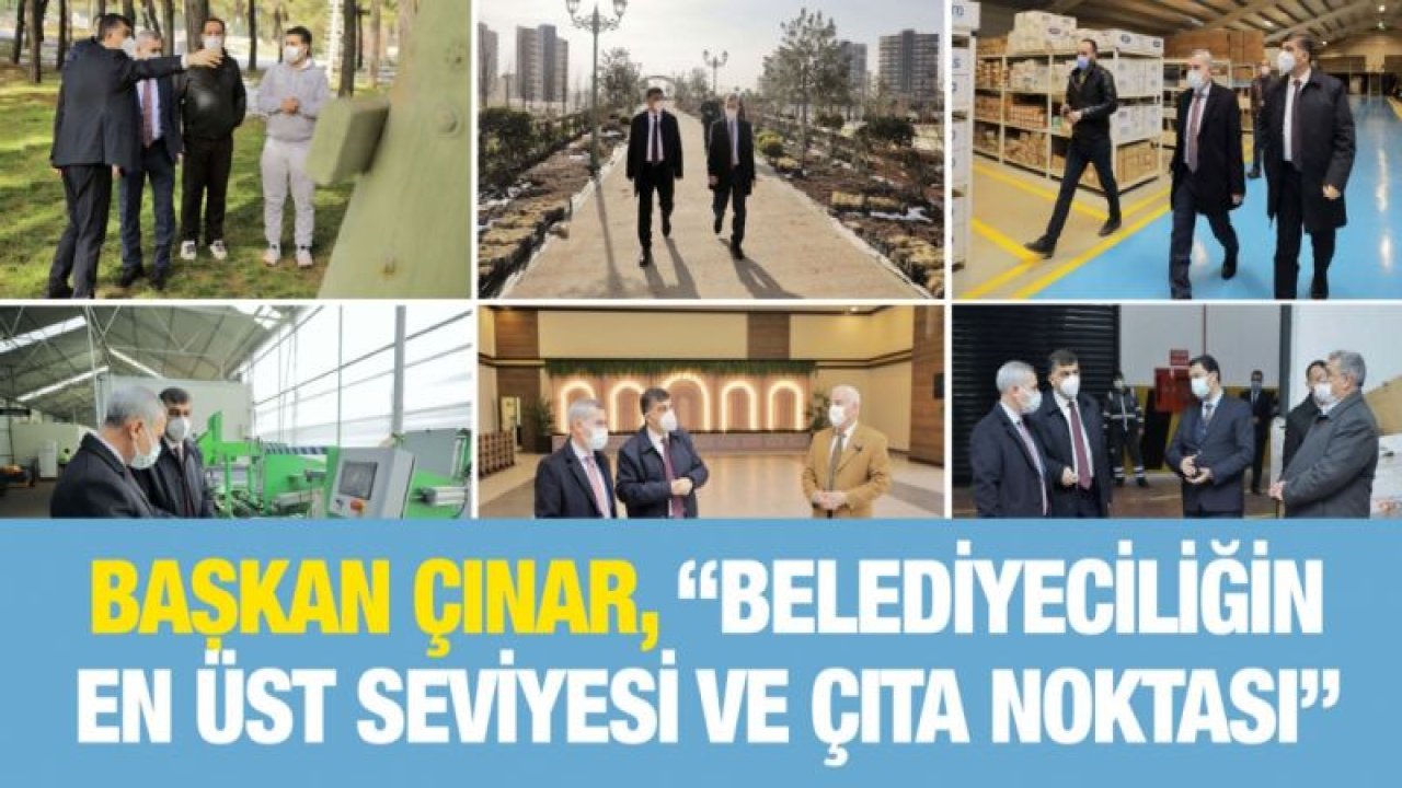 Başkan Çınar, “Belediyeciliğin En Üst Seviyesi Ve Çıta Noktası”