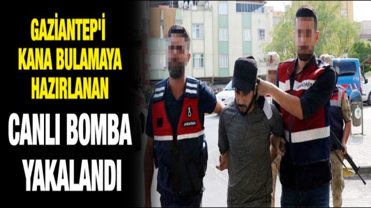 Gaziantep'i kana bulayacaktı! Canlı bomba yakalandı