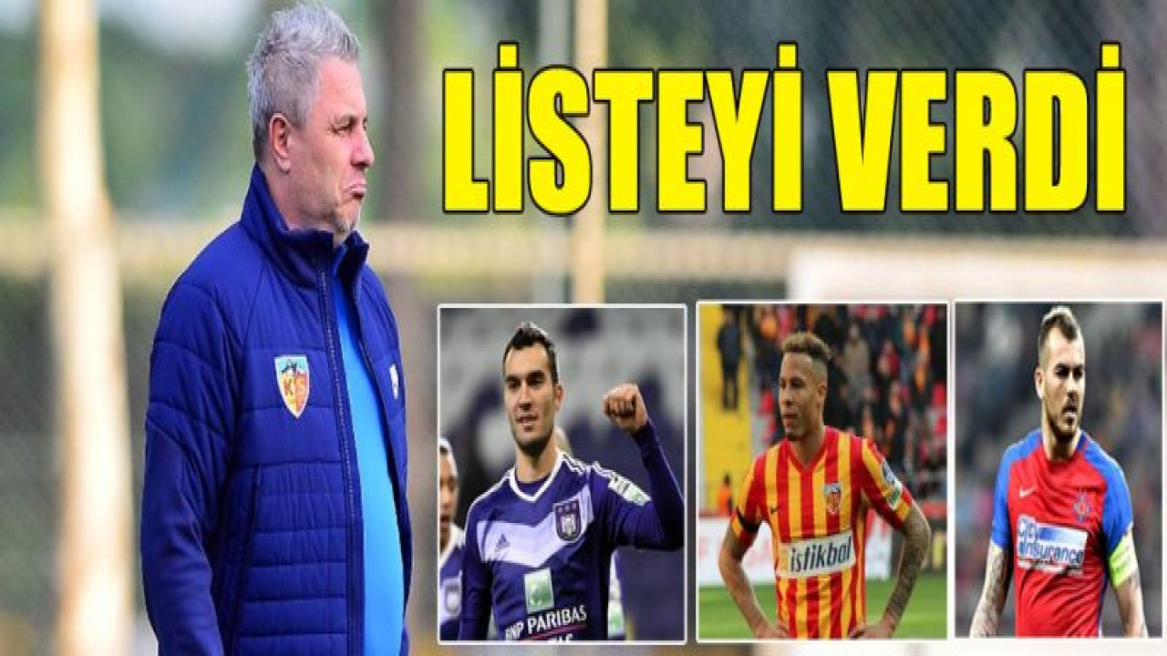 SUMUDİCA LİSTEYİ VERDİ!