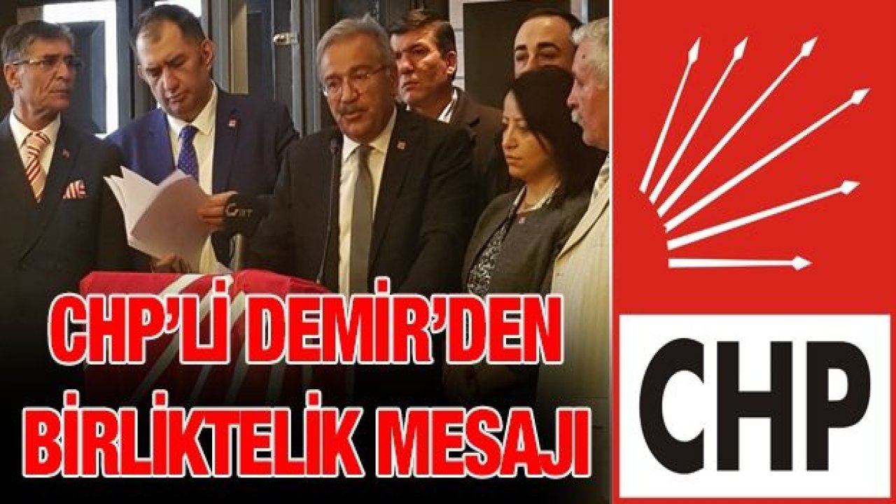 Demir, birliktelik mesajı verdi