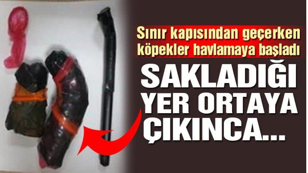 Cinsel organında uyuşturucuyla yakalandı