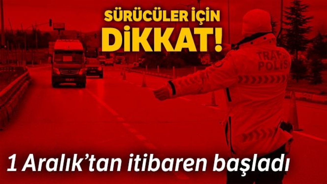 Kış lastiği uygulaması başladı