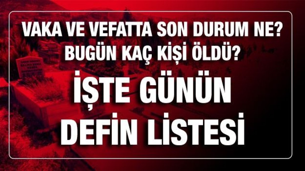 Son dakika...Gaziantep Haber...Gaziantep'te 14.03.2021 (Pazar) Bugün Bulaşıcı hastalık vefatı ve normal vefatta son durum?Gaziantep'te 14.03.2021 (Pazar) Bugün kaç kişi Defin Edildi...