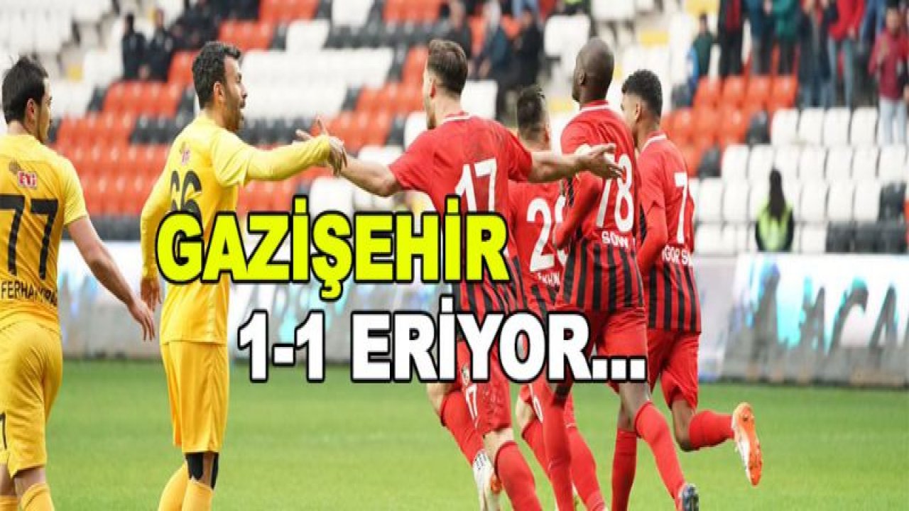 1-1 ERİYORUZ..!