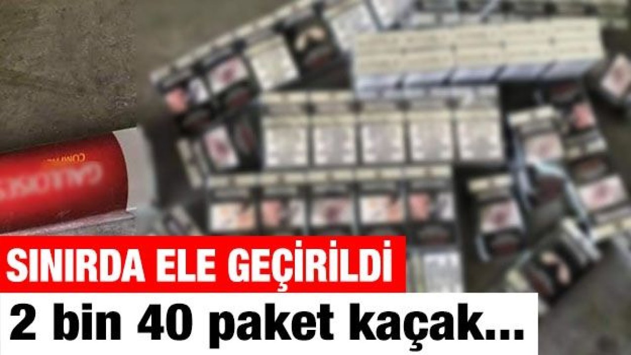 Çobanbey’de kaçak sigara operasyonu