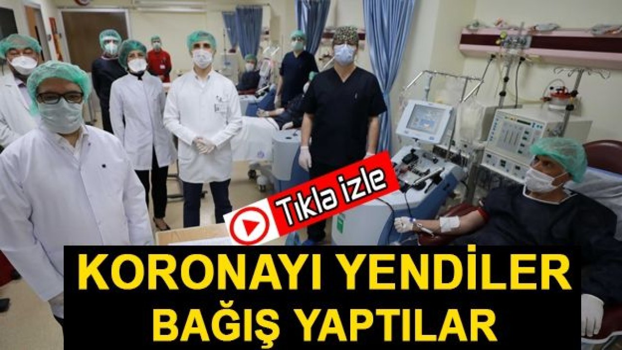 Gaziantep'te Korona Virüs'ü Yenen Hastalar Bağış Yaptı