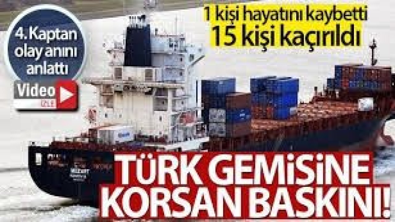 Son Dakika...Gine açıklarında Nijeryalı korsanlar Türk gemisini rehin aldı...Rehin Alınan Geminin Kaptanı Konuştu