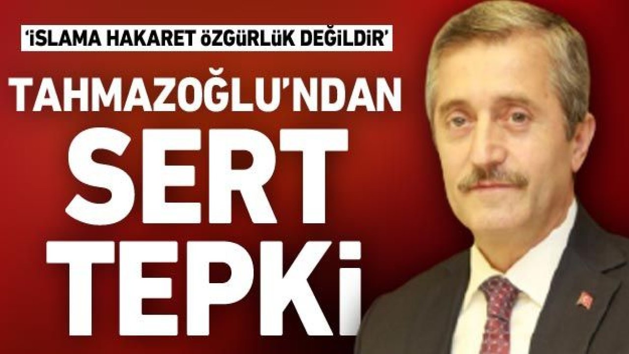 Tahmazoğlu'ndan sert tepki: İslama hakaret özgürlük değildir