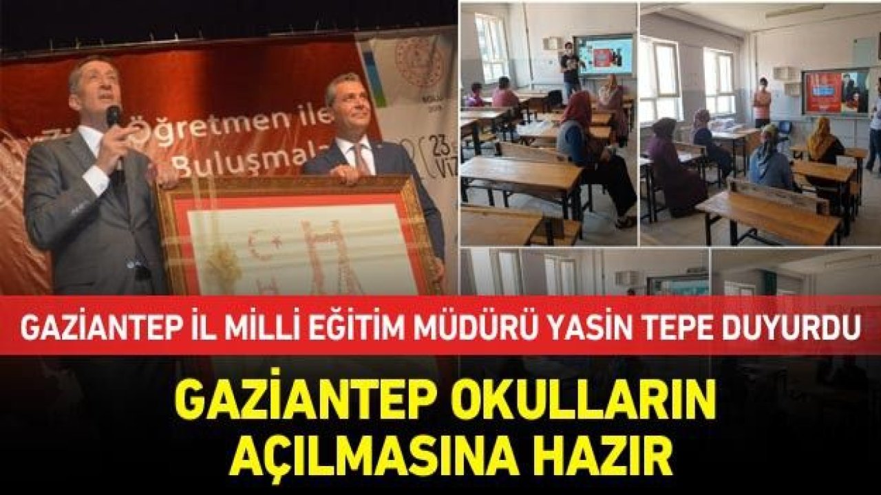 İl Milli Eğitim Müdürü duyurdu!... Okulların açılmasına hazırız