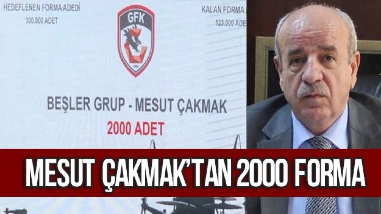 Mesut Çakmak'tan 2000 forma