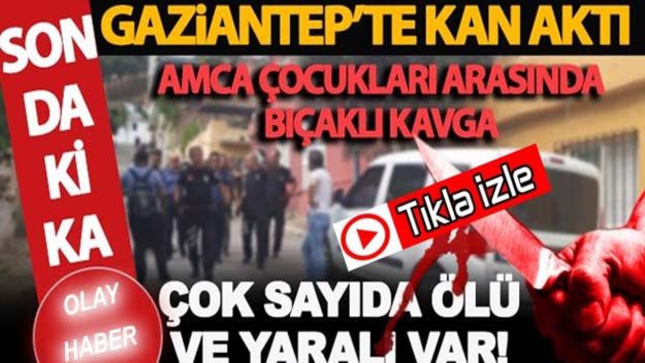 Gaziantep'te Köy Meydanında Bıçaklı Düello.!