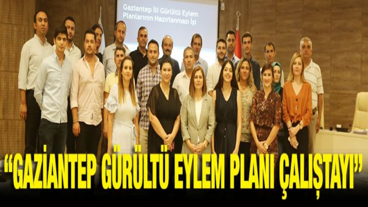 GAZİANTEP GÜRÜLTÜ EYLEM PLANI ÇALIŞTAYI YAPILDI