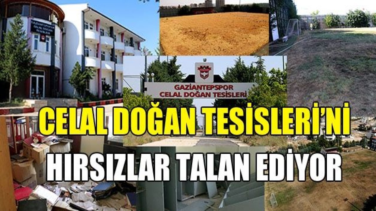 Celal Doğan Tesisleri’ni hırsızlar talan ediyor