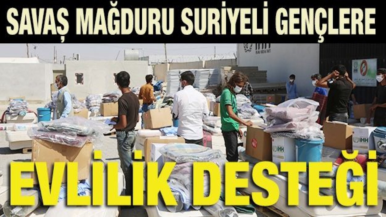 Savaş mağduru Suriyeli gençlere evlilik desteği