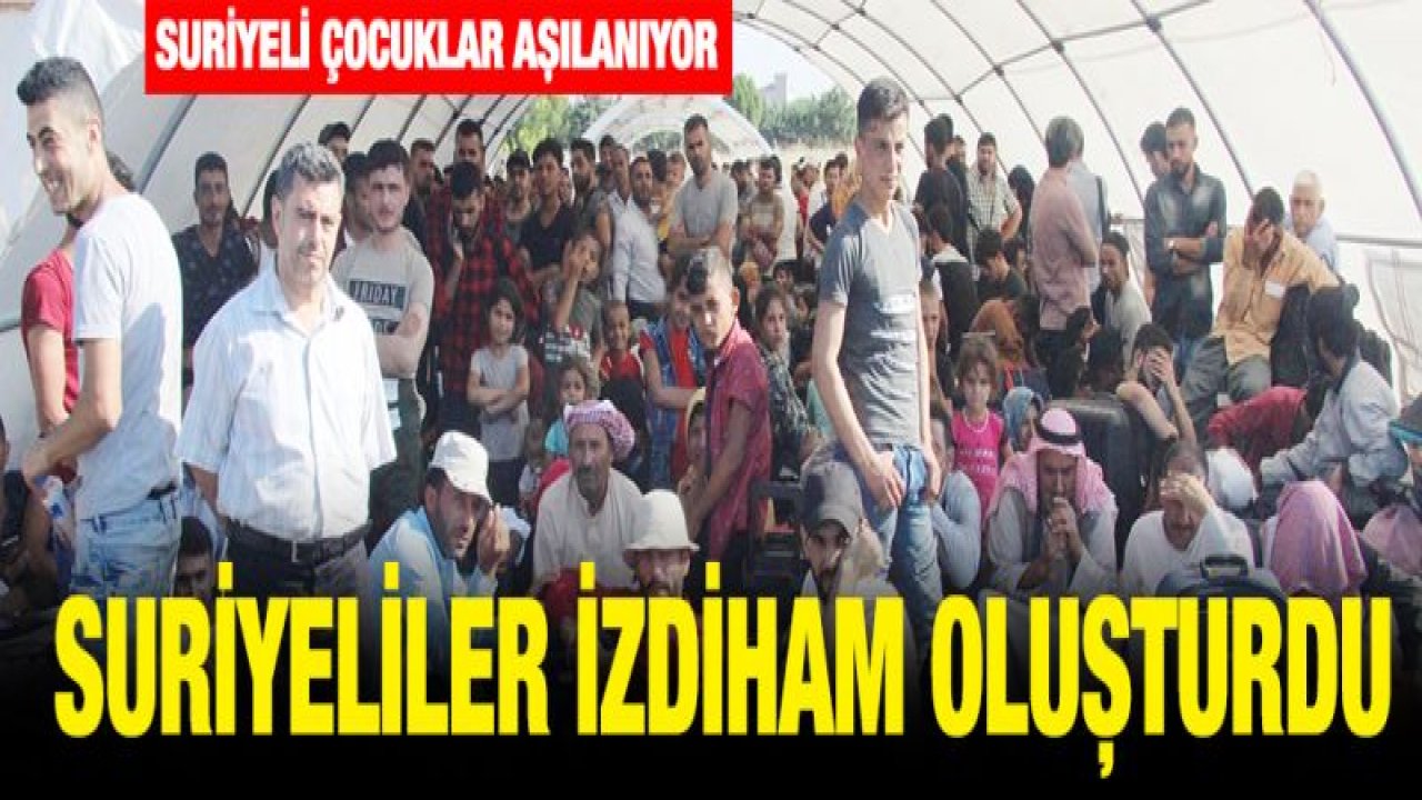 Suriyelilerin vatan özlemi izdihama dönüştü