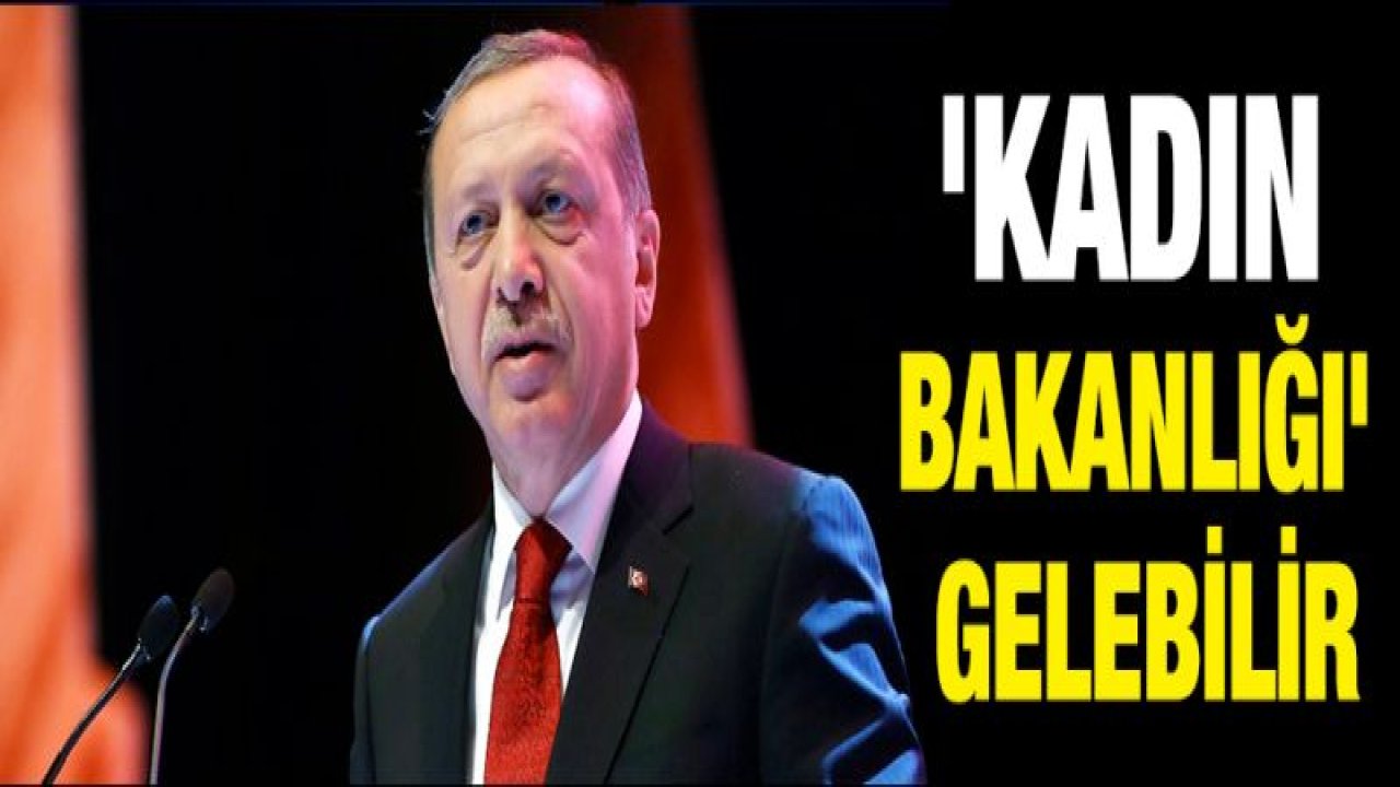 'Kadın bakanlığı' gelebilir