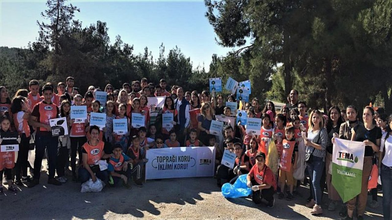 GAZİANTEP TEMA VAKFI GÖNÜLLÜLERİ ORMANLARIMIZI TEMİZLEMEYE KARARLI