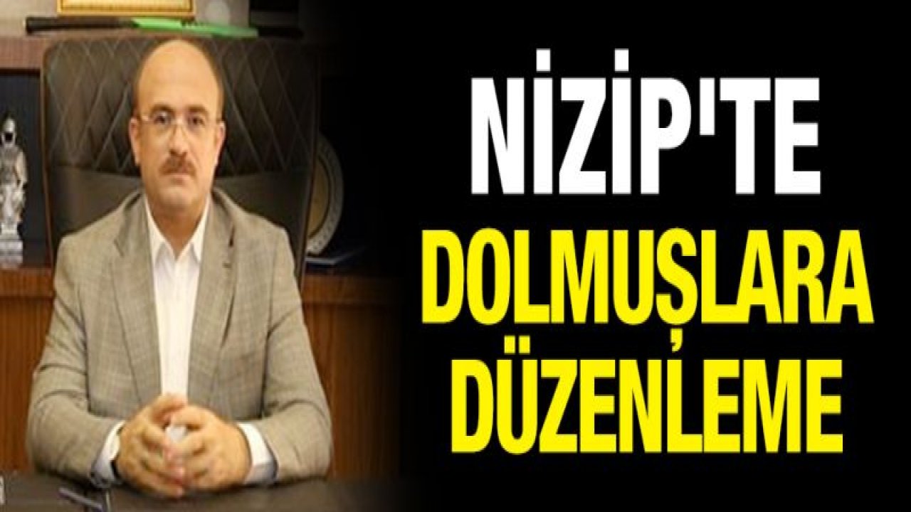 Nizip'te dolmuşlara düzenleme