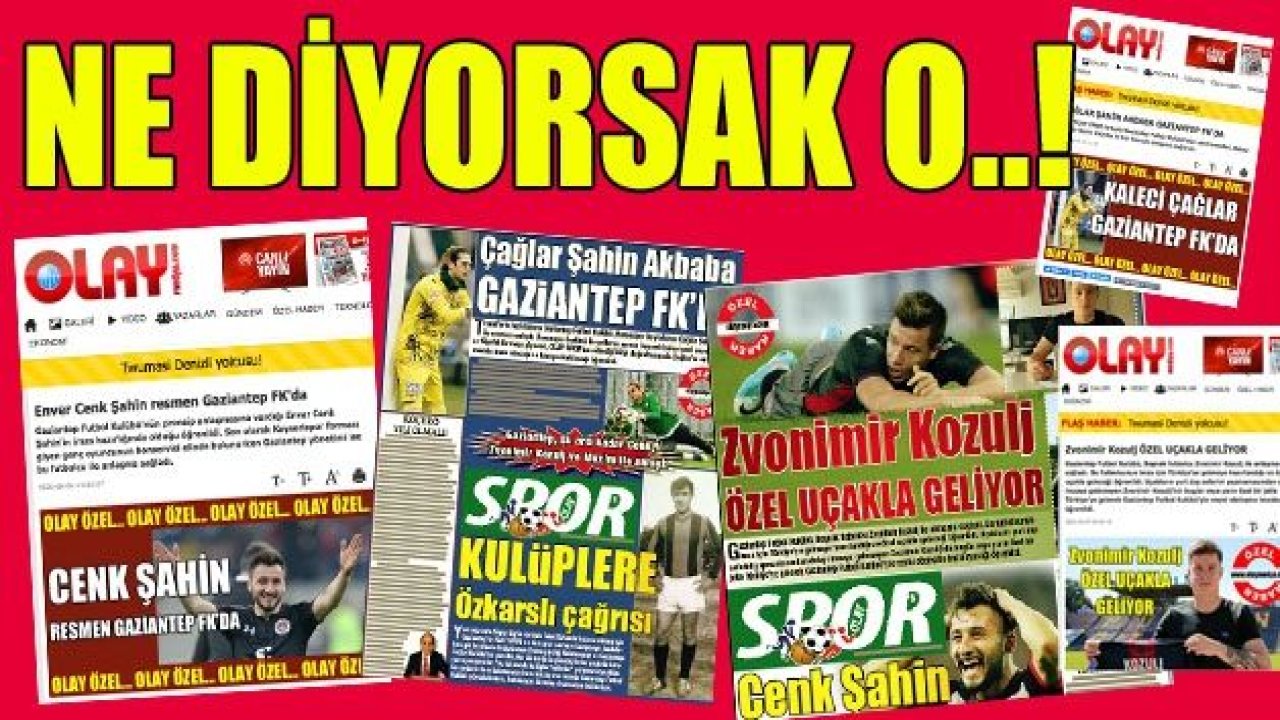 NE DİYORSAK O..!