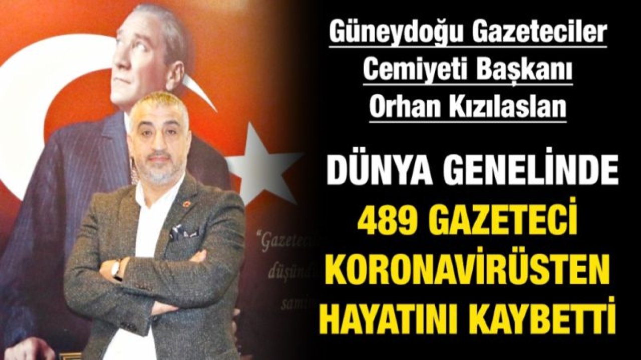 Dünya genelinde 489 gazeteci koronavirüsten hayatını kaybetti