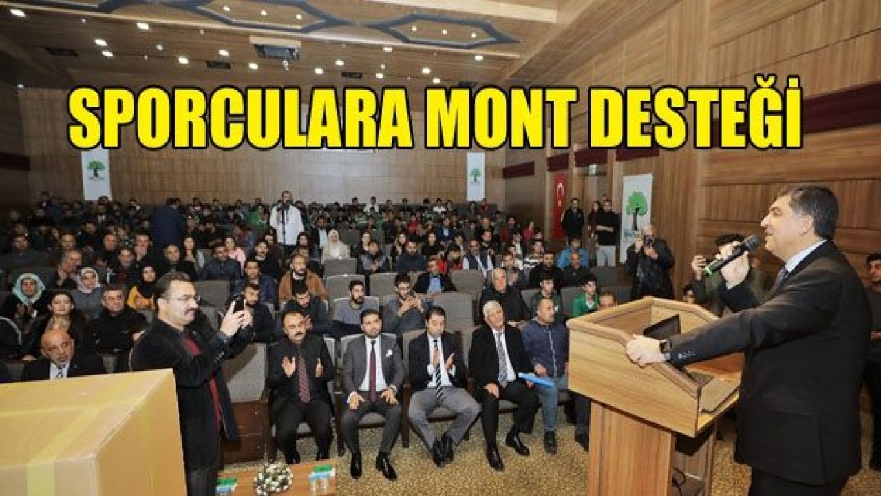 Şehitkamil’de sporculara mont desteği