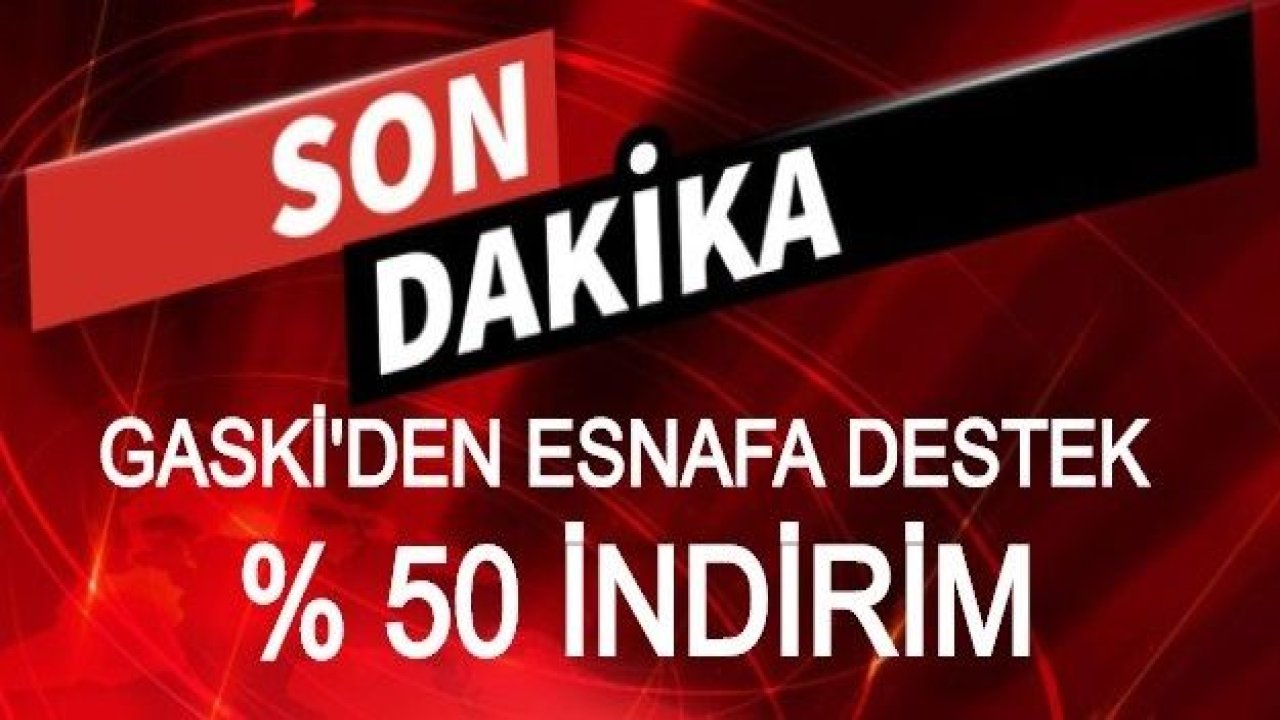 Gaski su fiyatlarına esnafa destek olmak için  su fiyatında büyük indirim yaptı...