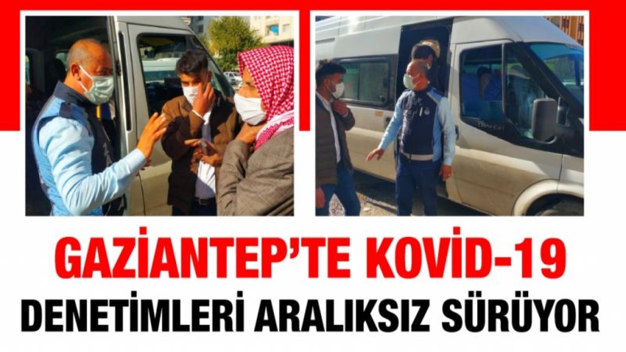 Gaziantep, Şanlıurfa, Malatya, Kahramanmaraş, Adıyaman ve Kilis'te Kovid-19 denetimleri sürüyor