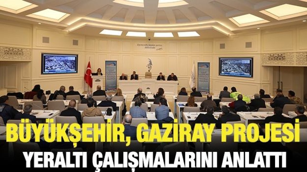 Büyükşehir, Gaziray projesi yeraltı çalışmalarını anlattı