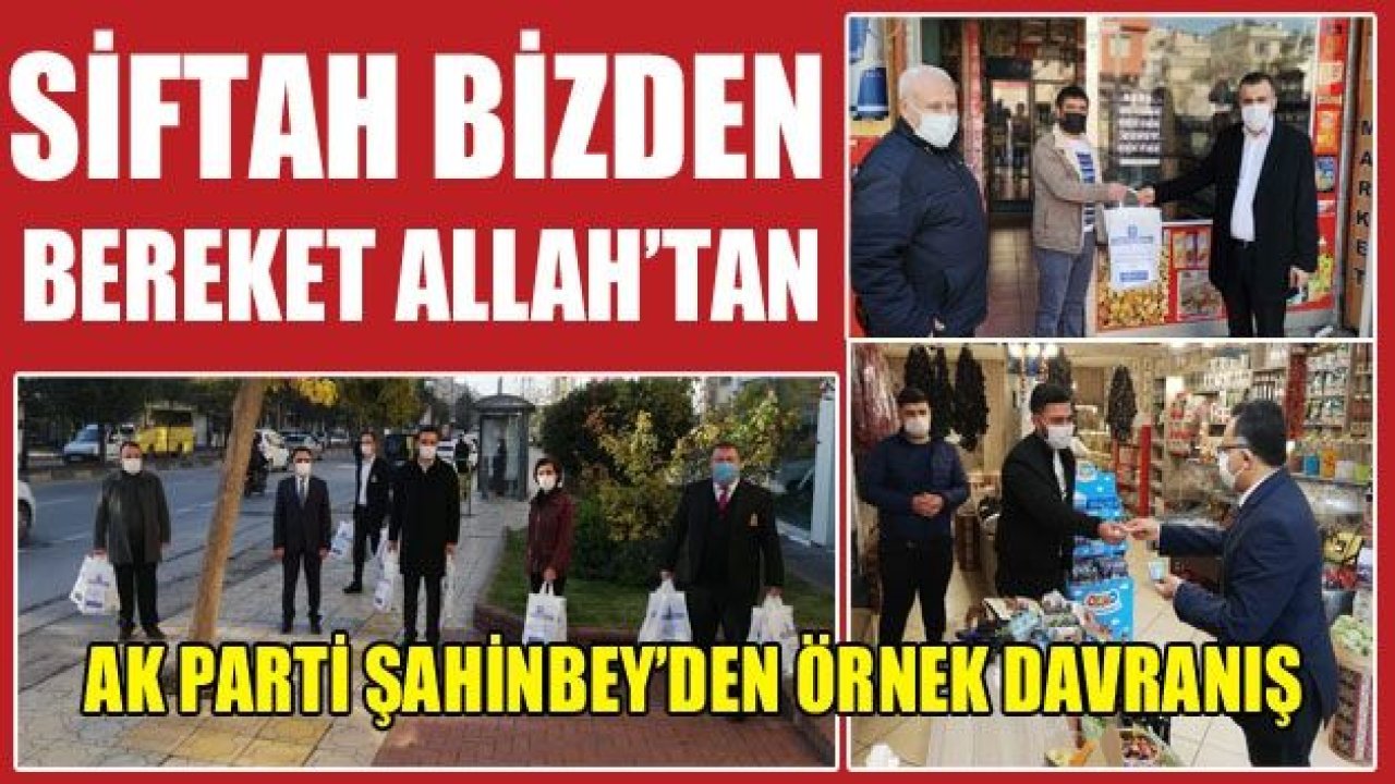 SİFTAH BİZDEN, BEREKET ALLAH’TAN