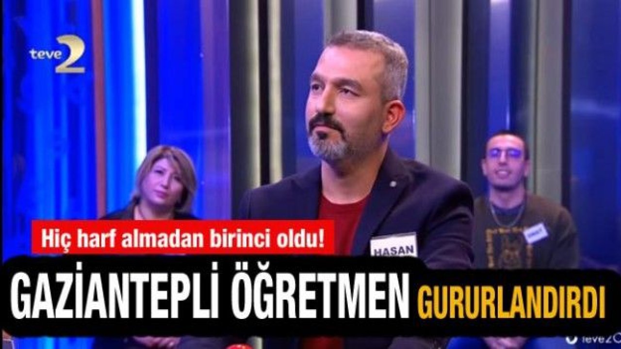 Gaziantep'li Öğretmen gururlandırdı