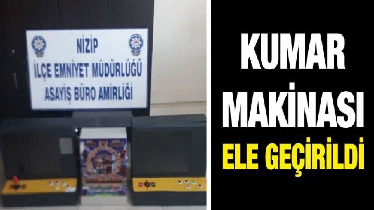 KUMAR MAKİNASI ELE GEÇİRİLDİ