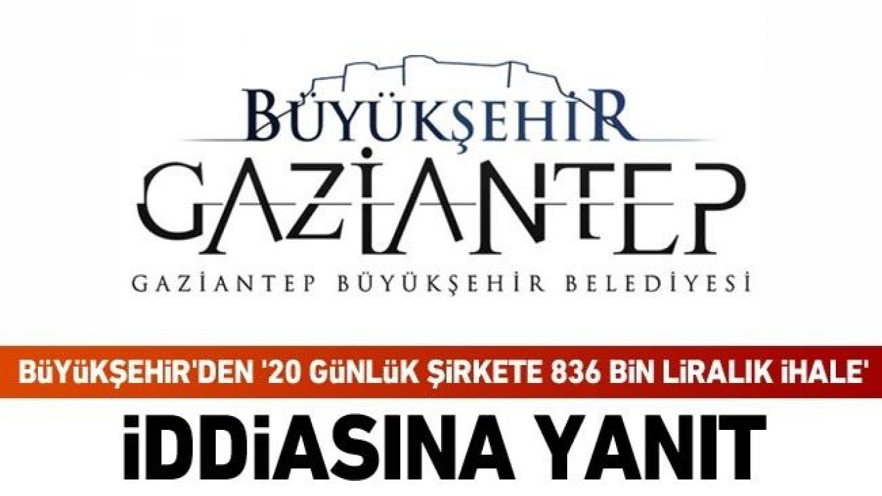 Büyükşehir’den O ihaleye yanıt gecikmedi