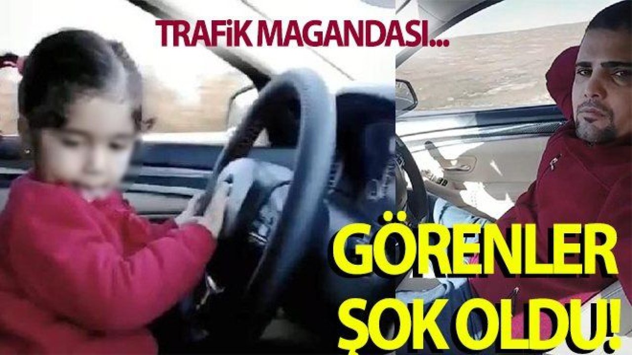 Tepki çeken olay! Direksiyonu bırakıp...