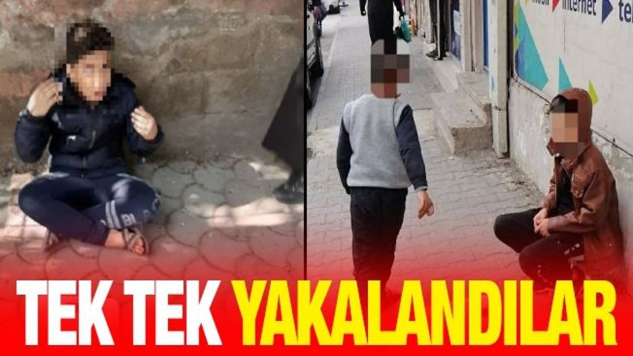 DİLENCİLİK VE SATICILIK YAPAN ÇOCUKLAR TEK TEK YAKALANDI