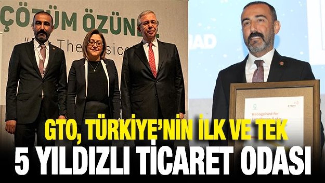 GTO’nun Hizmet Kalitesi 5 Yıldız İle Ödüllendirildi