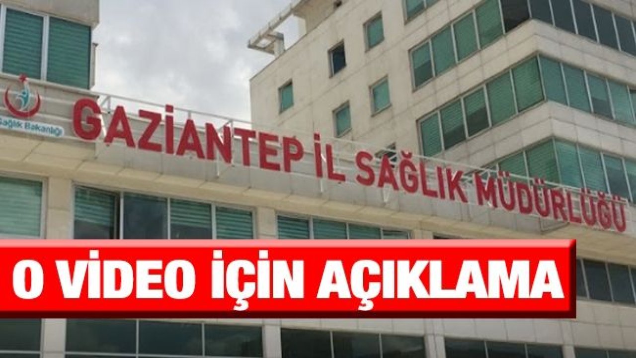 Gaziantep İl Sağlık Müdürlüğü'nden 'RÜŞVET' İddiasına  Açıklama...