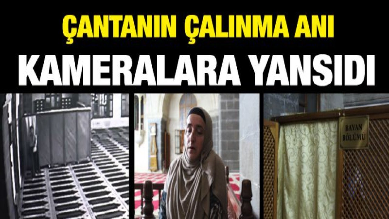 Camide namaz kılan turistin çantasını çaldı