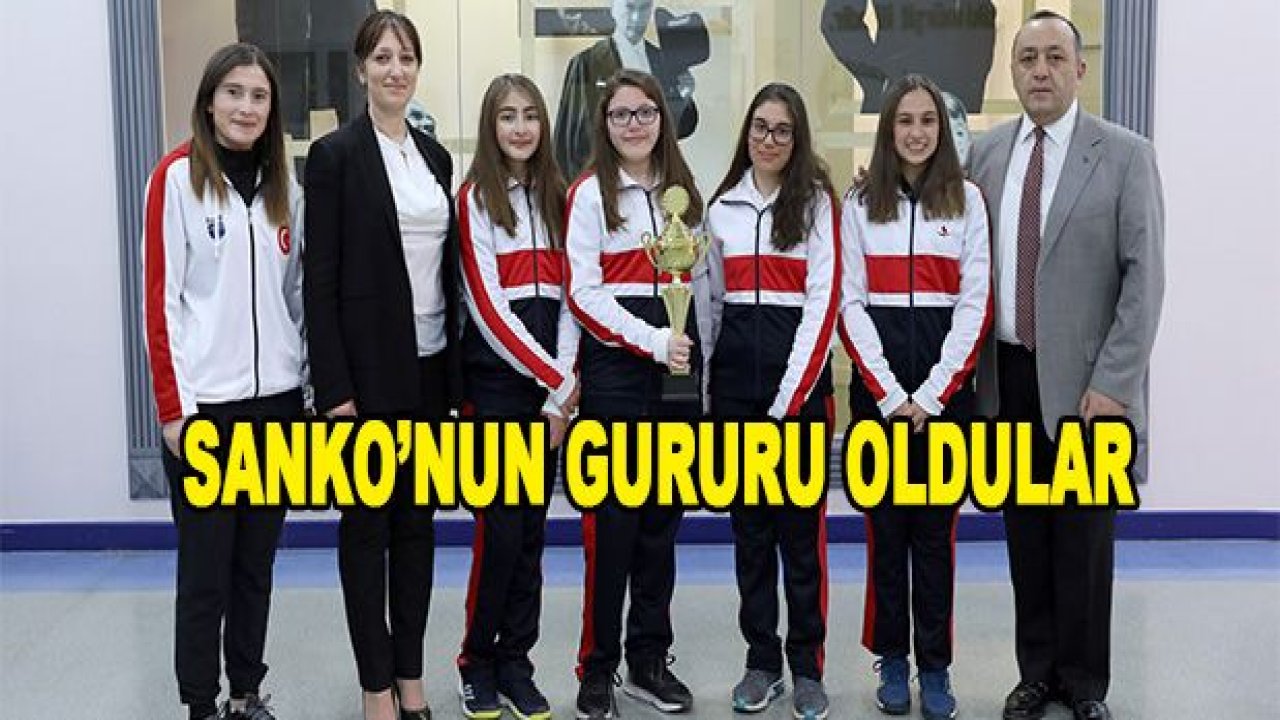 SANKO okulları yıldız kızlar tenis takımı il birincisi oldu