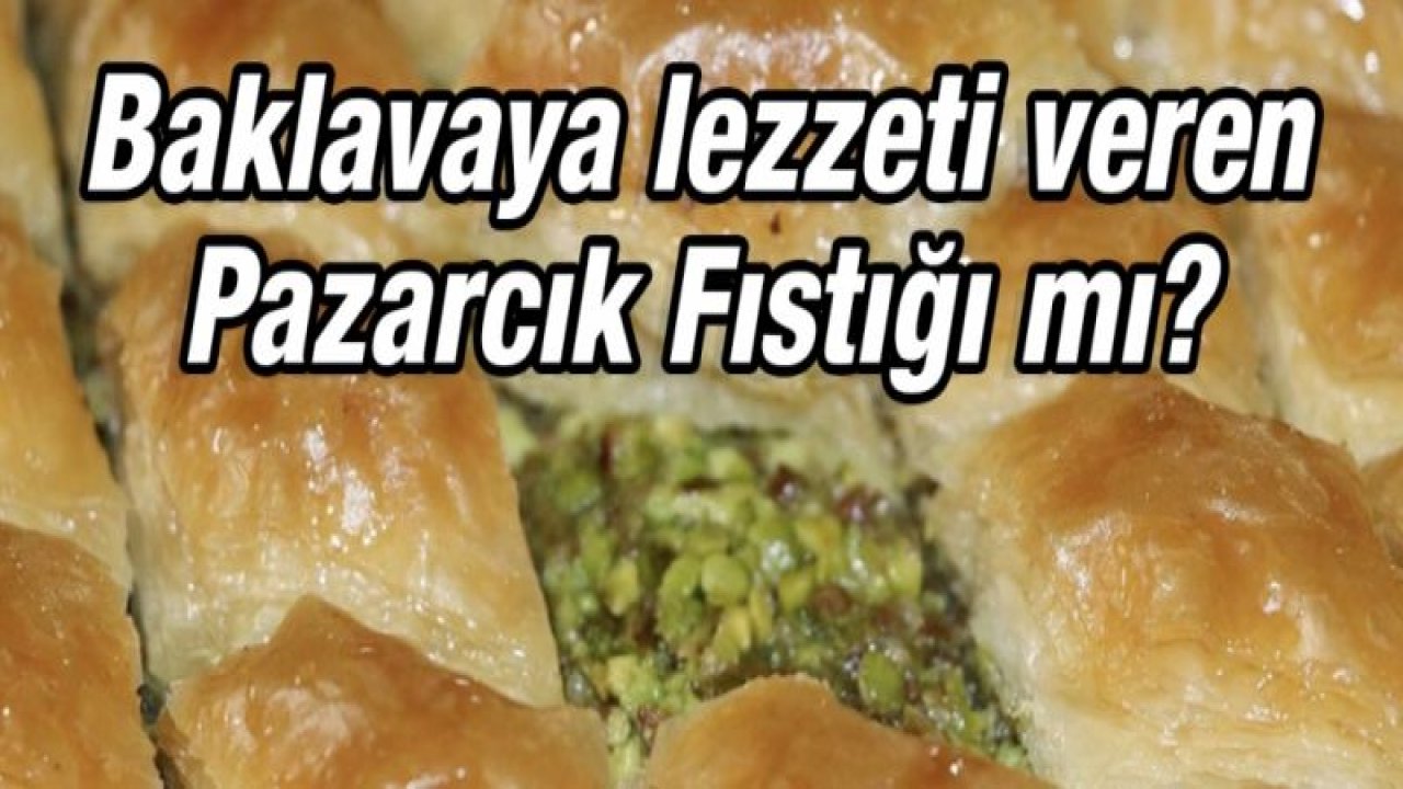 Baklavaya lezzeti veren Pazarcık Fıstığı mı?