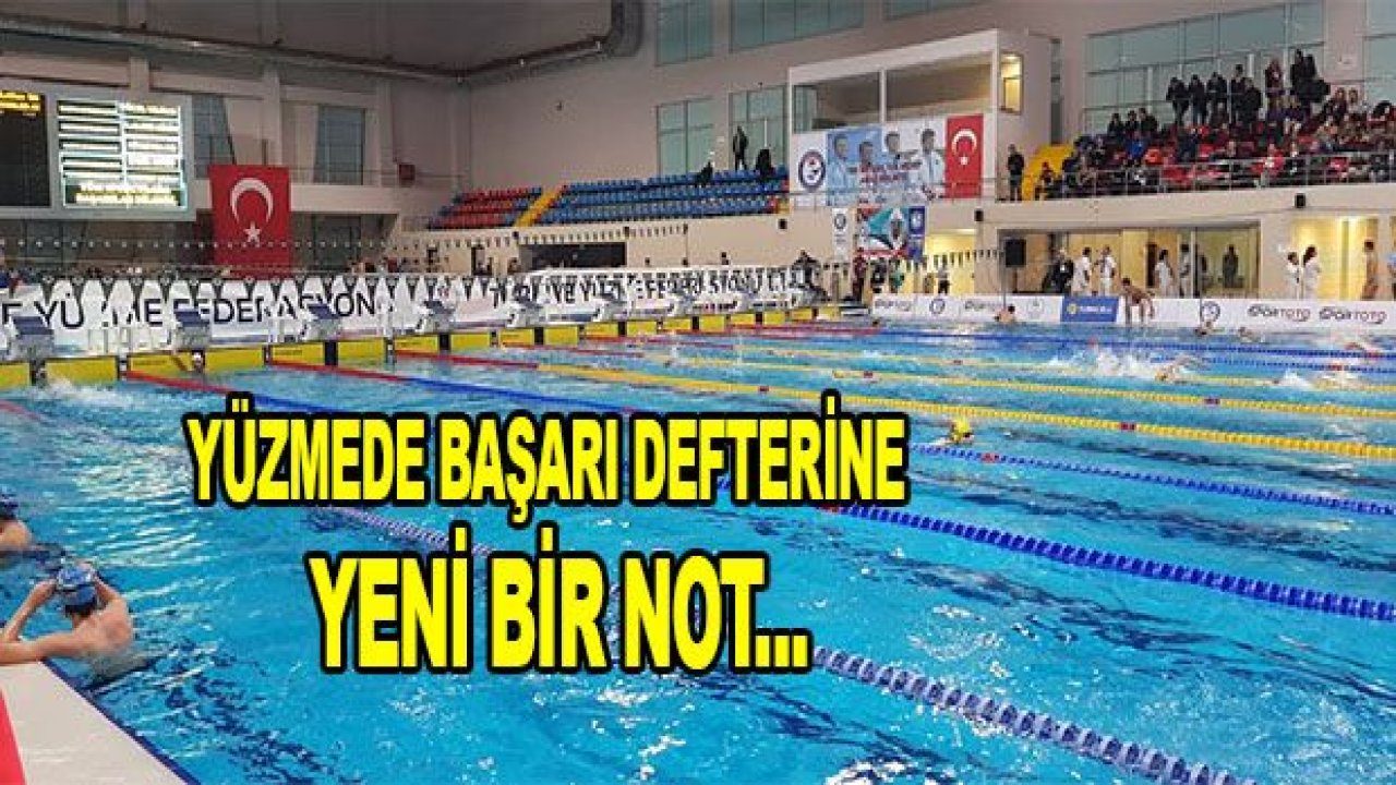 Yüzmede başarı defterine yeni bir not