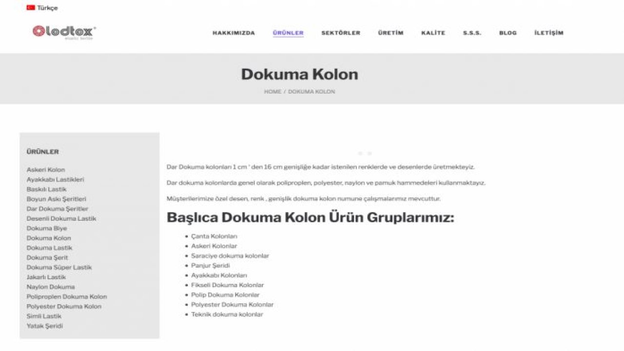 Dokuma Kolon Nedir?