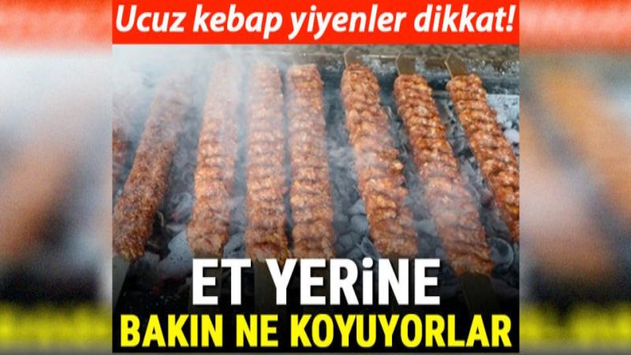 Ucuz kebabın içine bakın ne koyuyorlar