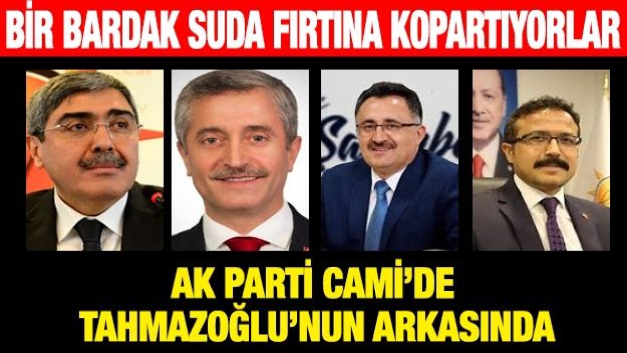 AK Parti Cami’de Tahmazoğlu’nun arkasında