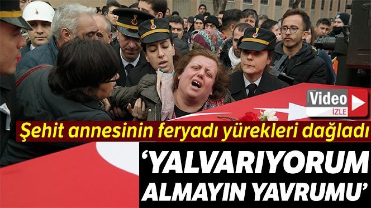 Çığın Altında Kalan Şehit  Eskişehirli Uzman Onbaşı Tarkan Karaca'nın Annesi'nin Feryadı Yürekleri Yaktı