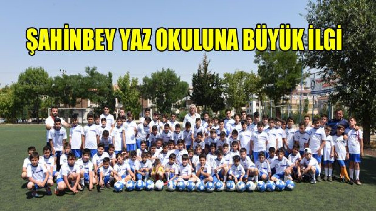 Şahinbey yaz spor okullarına yoğun ilgi