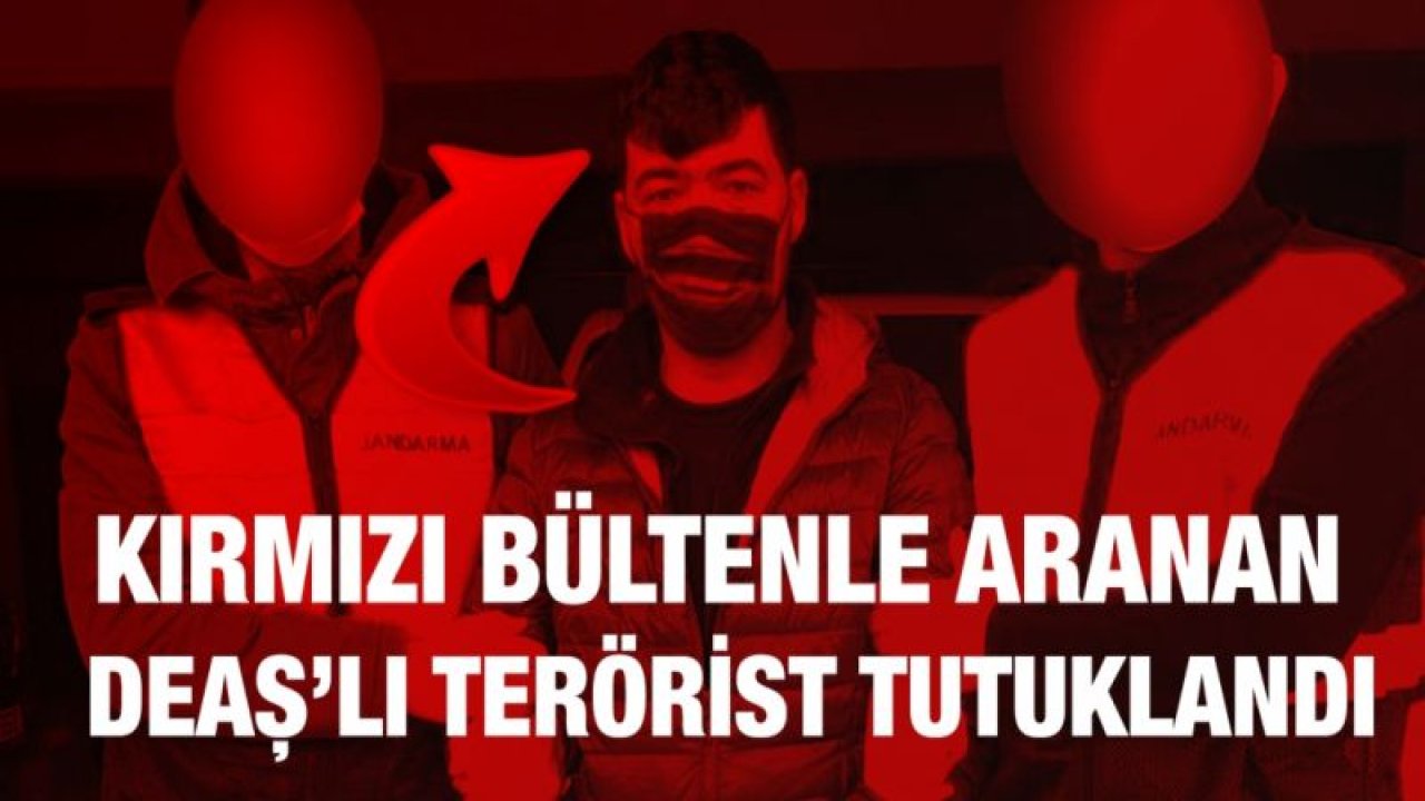 Kırmızı Bültenle aranan DEAŞ’lı terörist tutuklandı