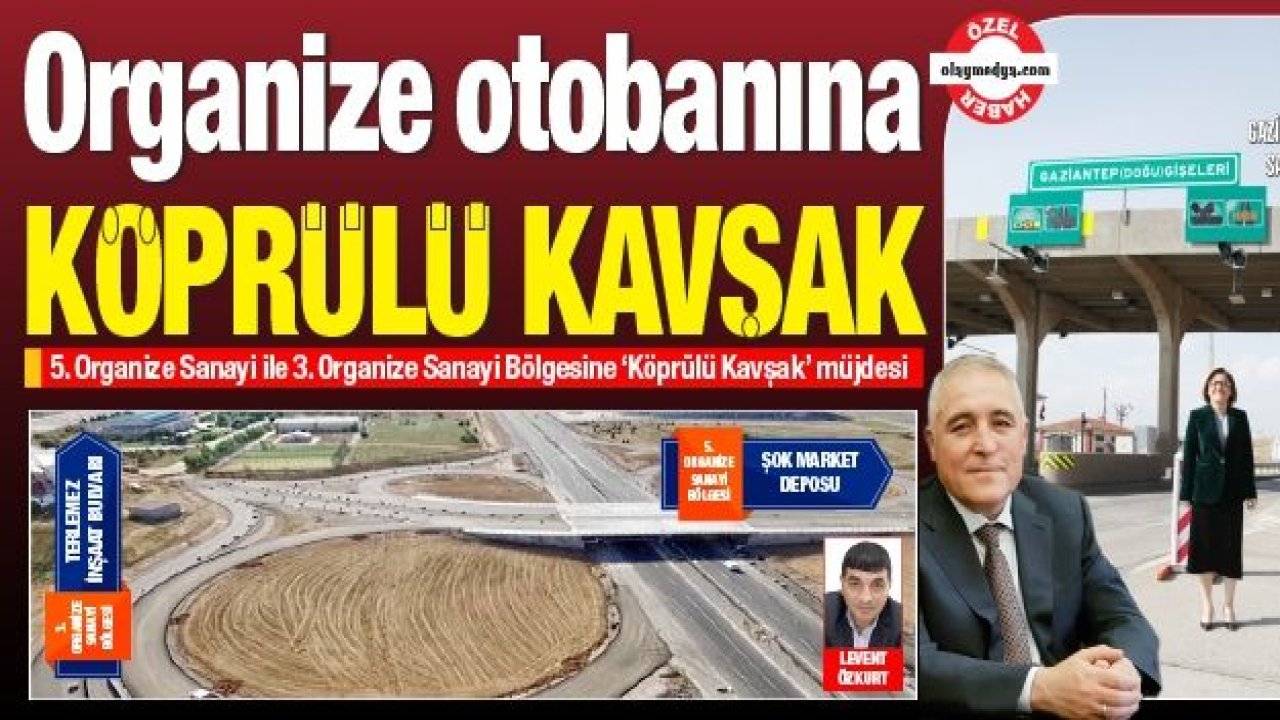 Organize otobanına köprülü kavşak