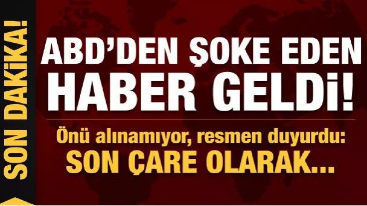 Son dakika Duyurusu: ABD'de şoke eden gelişme! Resmen duyurdu, son çare...Ölenler Parklara Gömülecek